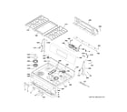 GE PGB965YP3FS control panel & cooktop diagram