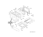 GE CGS700P4M5W2 door & drawer parts diagram