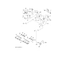 GE C2S950P4M4W2 gas & burner parts diagram