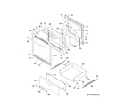 GE JGAS640RM4SS door & drawer parts diagram