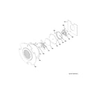 GE PB900YV2FS convection fan diagram