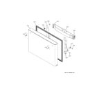 GE ZWE23NSTCSS freezer door diagram