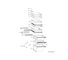 GE GBE17HYRBFS shelves & drawers diagram