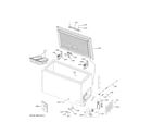GE FCM11SRCWW freezer diagram