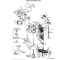 GE WWA9890RBL cabinet and suspension asm. diagram