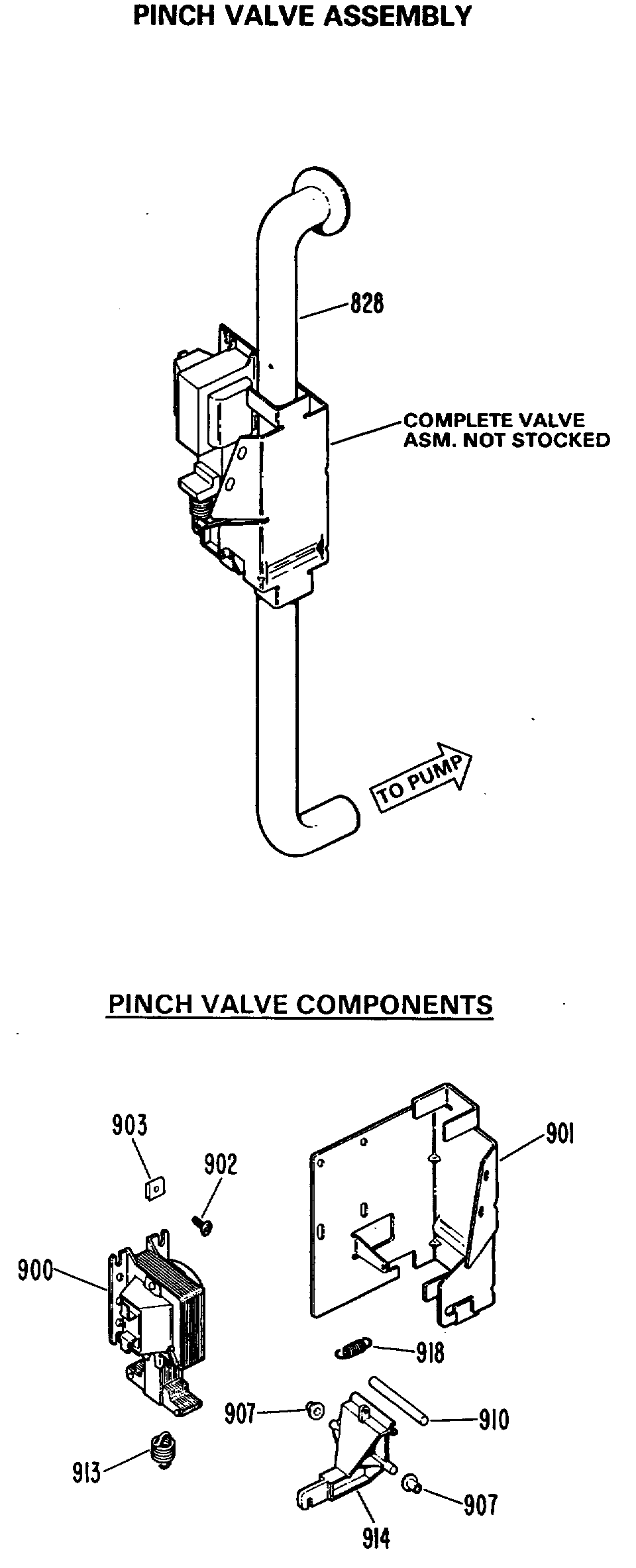 Pinch valve assembly