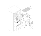 GE GIE22JMNCRES freezer section diagram