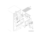 GE GIE19JSNCRSS freezer section diagram