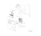 GE PAD28BYTBFS freezer section diagram