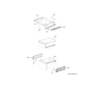 GE PAD28BYTBFS freezer shelves diagram