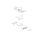 GE PAD28BYTBFS convertible shelves diagram