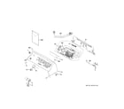 GE GTW585BSV2WS controls & backsplash diagram