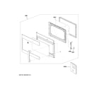 GE JVM3160RF8SS door parts diagram