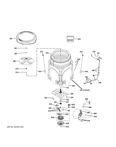 Tub & motor