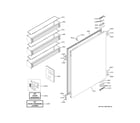 GE ZIC363IPVBRH refrigerator door diagram