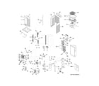 GE MVHQ072ME2CA1 room air conditioner diagram