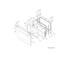 GE CTD70DM2N3S5 lower door diagram