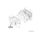 GE C2Y486P3T2D1 large door assembly diagram