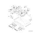 GE C2Y366P3T2D1 gas & burner parts diagram