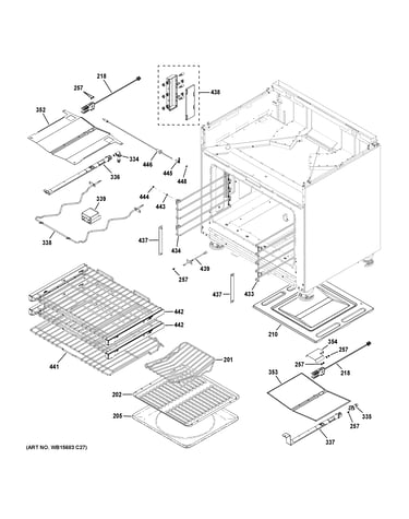 Oven cavity parts