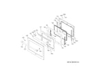 GE ZTS90DPSN3SS door diagram