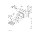 GE ZKD90DSSN3SS upper oven diagram