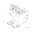 GE ZGP366NT2SS gas & burner parts diagram