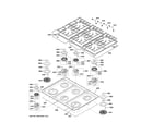 GE ZGP366NT2SS cooktop diagram