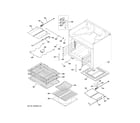 GE ZGP366NT2SS oven cavity parts diagram