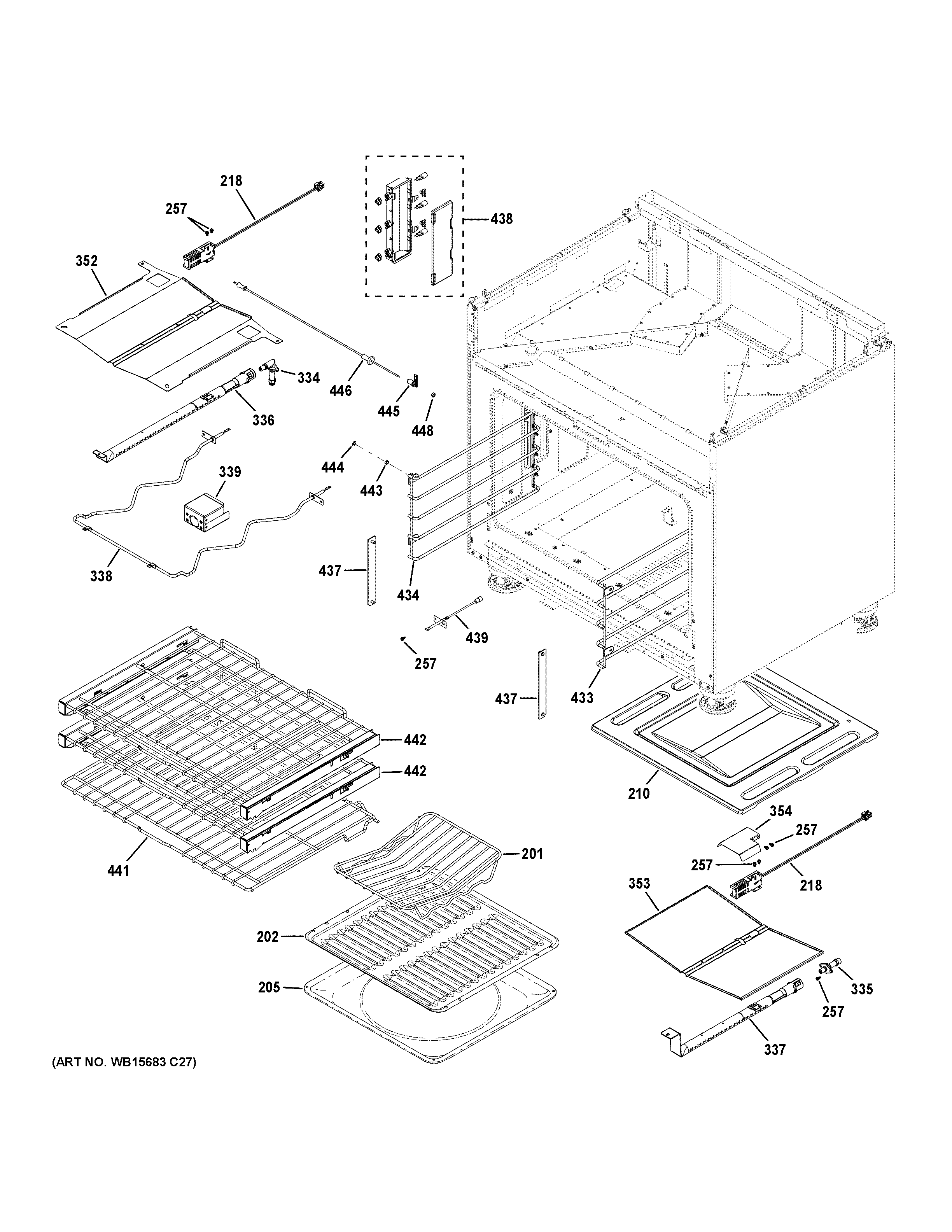 Oven cavity parts
