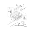 GE CDT800P2N5S1 upper rack assembly diagram