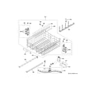 GE CDT828P2V1S1 upper rack assembly diagram