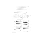 Haier HRQ16N3BAGS shelves & drawers diagram