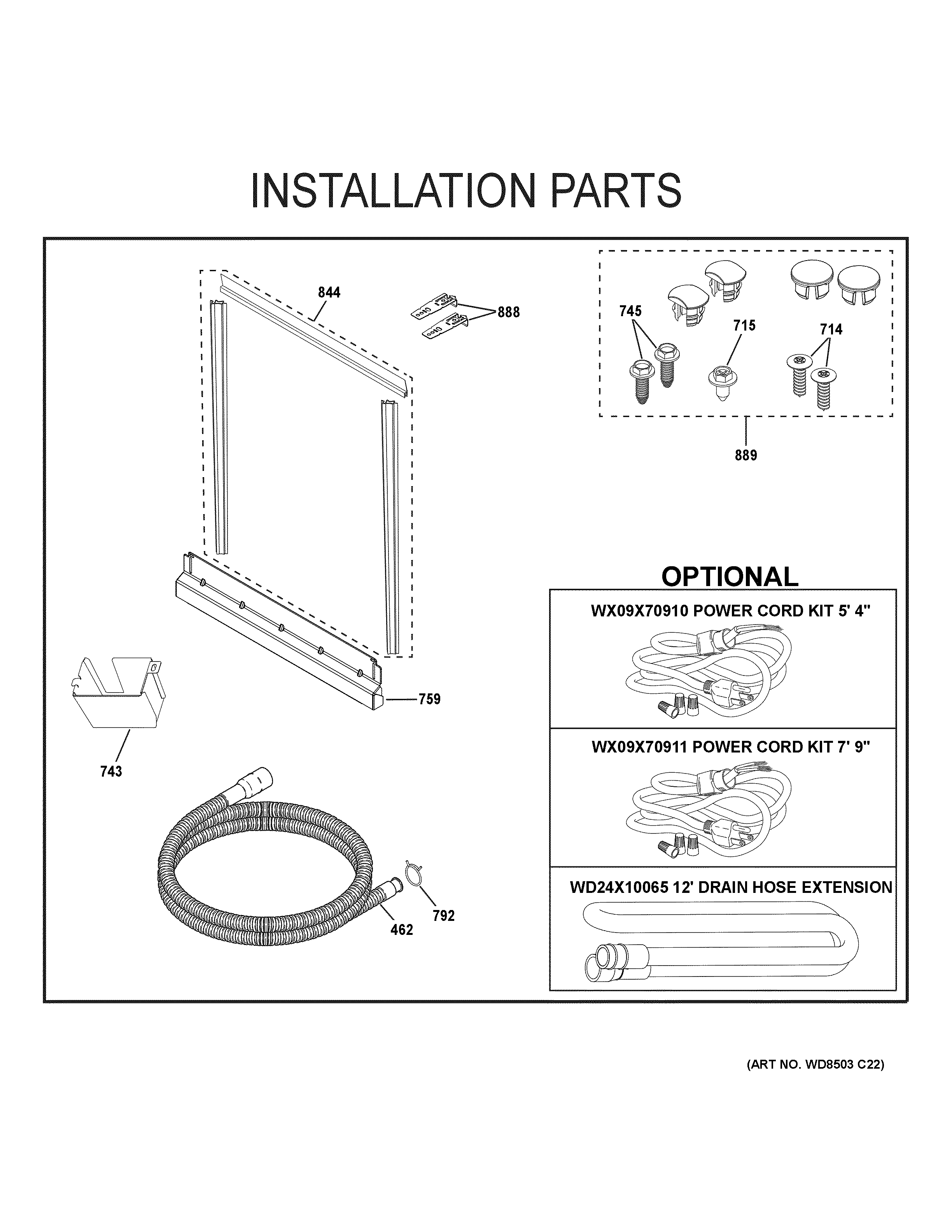 Installation parts