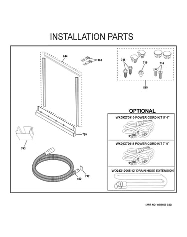 Installation parts