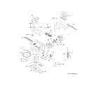 GE GVMB14S4W1SS oven cavity parts diagram