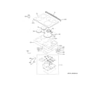 GE PHS93EYP1FS cooktop diagram