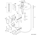 GE CE40S08CAW01 water heater assembly diagram