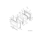 GE PSS93YP9FS door diagram