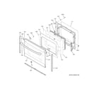 GE JSS86SP8SS lower door diagram