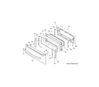 GE PS960YP8FS upper door diagram