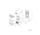 Haier QJS15HYRBFS freezer section diagram