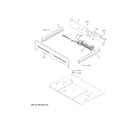 GE CKD70DP2N4S1 center spacer diagram