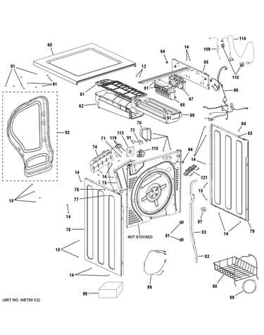 Cabinet & top panel