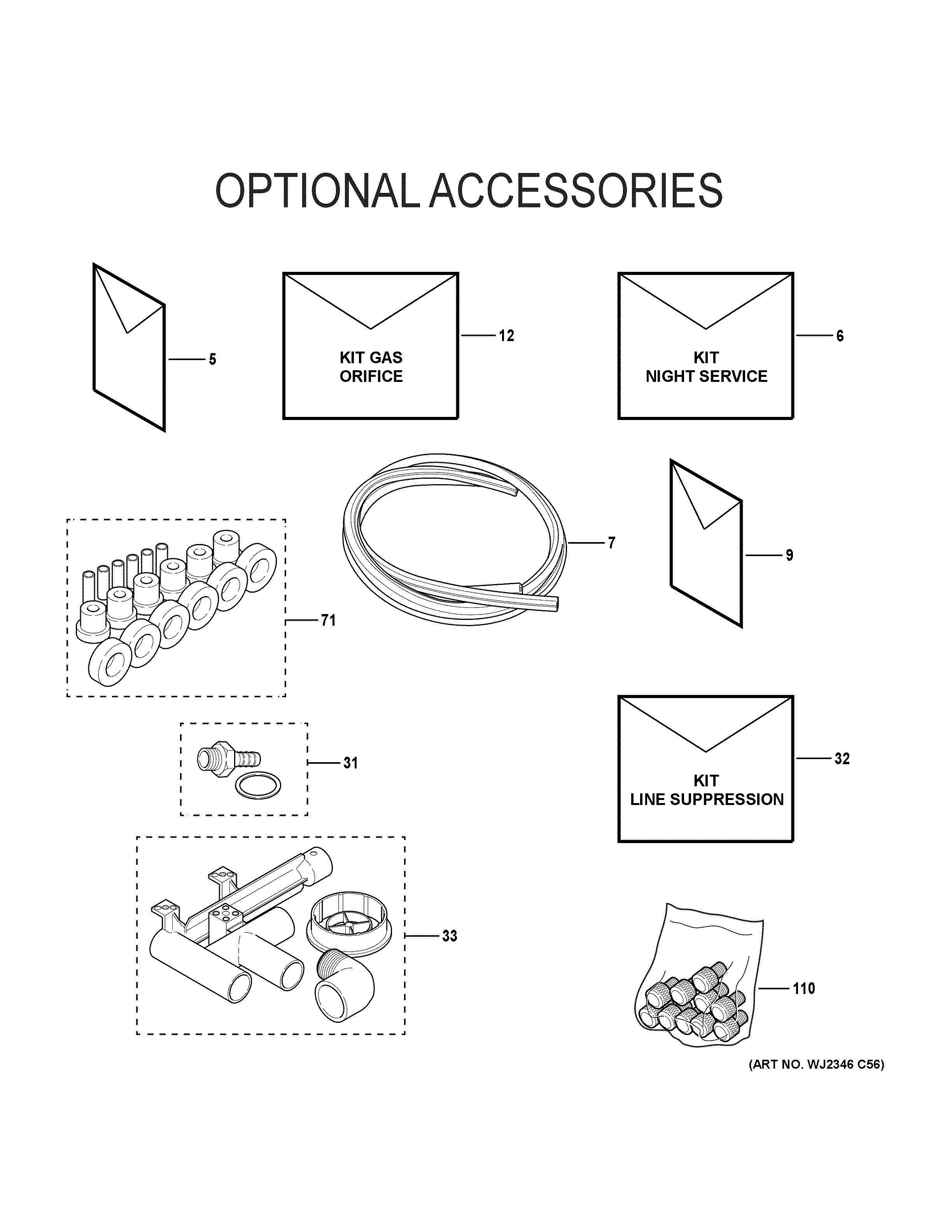 Optional accessories