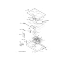 GE PHP9030DT1BB control panel & cooktop diagram