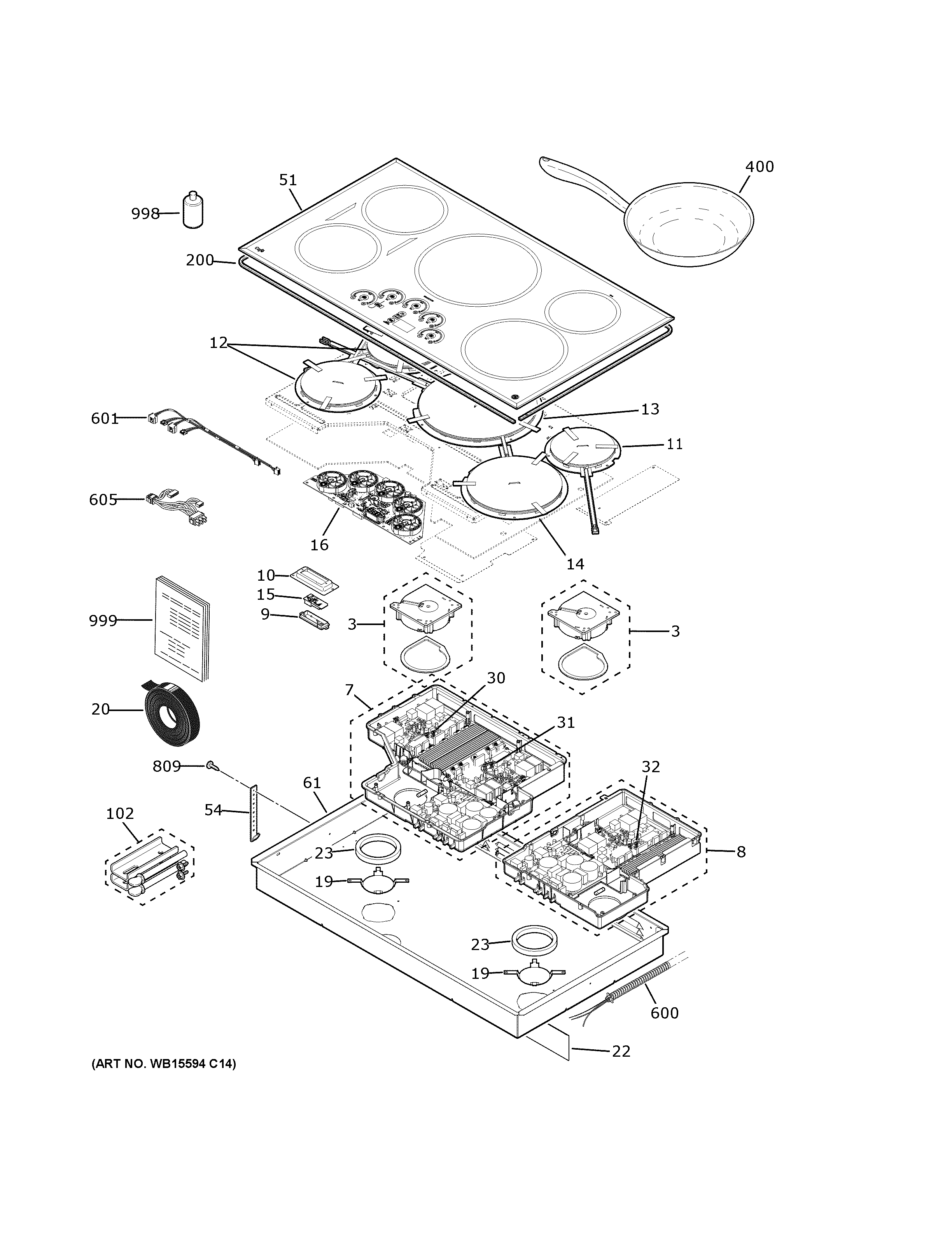 CONTROL PANEL & COOKTOP