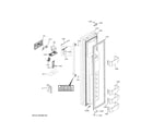 GE CSB48YP2NES1 freezer door diagram