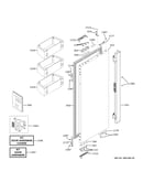 Refrigerator door - lh