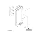 GE CIP36NP2VCS1 refrigerator door - rh diagram